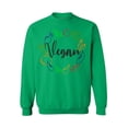thumbnail image 1 of Awkward Styles Vegetables Unisex Crewneck Vegetarian Crewneck Vegan Sweater Vegan Friendly Crewneck Green Crewneck Vegan Clothes for Women Vegan Organic Crewnecks for Men Gifts for Vegetarians, 1 of 5