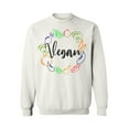 thumbnail image 1 of Awkward Styles Vegetables Unisex Crewneck Vegetarian Crewneck Vegan Sweater Vegan Friendly Crewneck Green Crewneck Vegan Clothes for Women Vegan Organic Crewnecks for Men Gifts for Vegetarians, 1 of 5
