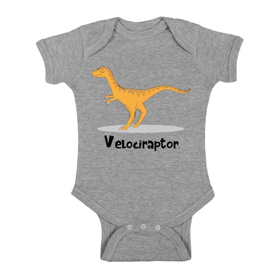 Awkward Styles Velociraptor Dinosaur Baby Bodysuit Short Sleeve Dinosaur One Piece Top for Baby Short Sleeve Dinosaur Bodysuit Dinosaur Gifts for Baby Boys and Baby Girls Spirit Animal Bodysuit