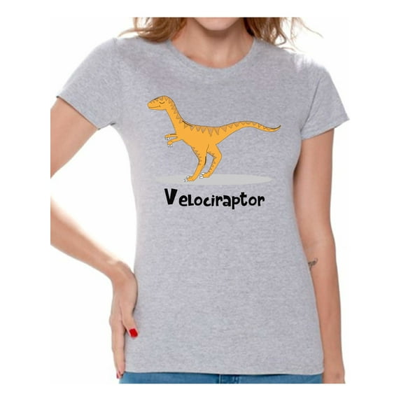 Awkward Styles Velociraptor Dinosaur Shirt for Women Dinosaur Tshirt Velociraptor T Shirt Spirit Animal Shirts for Women Funny Velociraptor Gifts for Her Dinosaur Party Outfit Dinosaur Gifts for Women