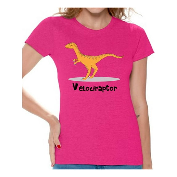 Awkward Styles Velociraptor Dinosaur Shirt for Women Dinosaur Tshirt Velociraptor T Shirt Spirit Animal Shirts for Women Funny Velociraptor Gifts for Her Dinosaur Party Outfit Dinosaur Gifts for Women