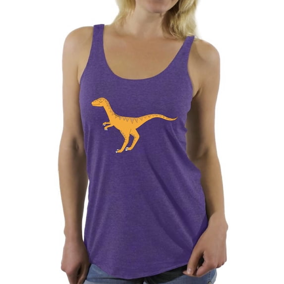 Awkward Styles Velociraptor Racerback Tank Top for Her Dinosaur Tanks Velociraptor Racerback Shirts Animal Shirts for Women Velociraptor Outfit Dinosaur Themed Party Dinosaur Gifts for Women