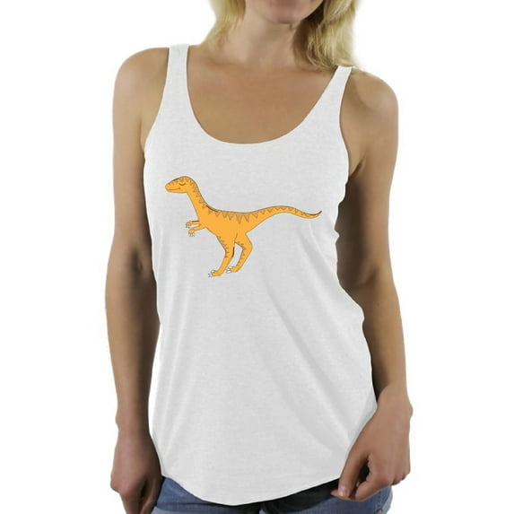 Awkward Styles Velociraptor Racerback Tank Top for Her Dinosaur Tanks Velociraptor Racerback Shirts Animal Shirts for Women Velociraptor Outfit Dinosaur Themed Party Dinosaur Gifts for Women