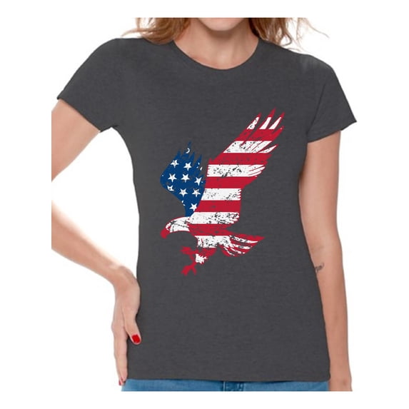 Awkward Styles Veteran Shirt Veteran Ladies Shirt Veteran T Shirt for Girls Eagle American Flag Shirt Eagle T Shirt for Veteran US Veteran Clothes American Flag Shirt American Pride T Shirt for Mom