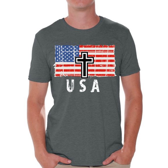 Awkward Styles US Flag Shirt for Men American Proud T-Shirt for Men US Veteran Shirt Army Clothes Collection American Army Tshirt for Dad American Flag Men Shirt Patriotic Gifts for Him