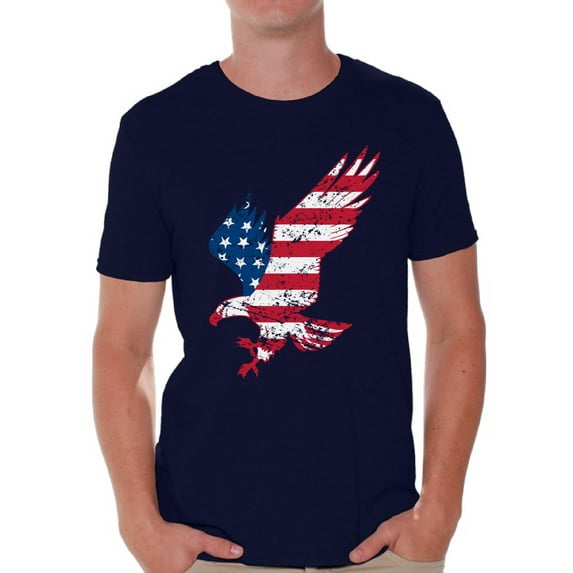 Awkward Styles Veteran Shirt Veteran Mens T-Shirt Veteran T Shirt for Men Eagle American Flag Shirt Eagle T Shirt for Veteran US Veteran Clothes American Flag Shirt American Pride T Shirt for Veteran