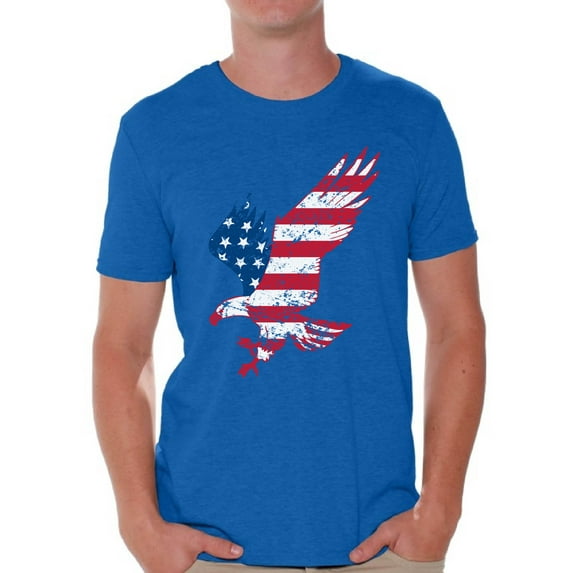 Awkward Styles Veteran Shirt Veteran Mens T-Shirt Veteran T Shirt for Men Eagle American Flag Shirt Eagle T Shirt for Veteran US Veteran Clothes American Flag Shirt American Pride T Shirt for Veteran
