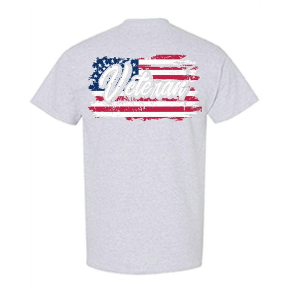 Awkward Styles Veteran T-Shirt Veteran Mens Tshirt Veteran Shirt for Men US Flag Shirt for Men American Proud T-Shirt for Men US Veteran Gifts for Him Patriotic Gifts Print on the Back Only