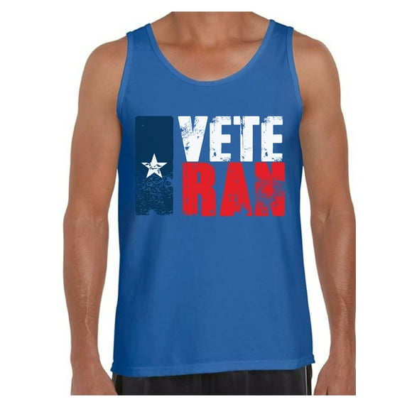 Awkward Styles Veteran Texas Men Tank Top Independence Day USA Patriotic Men Tank 4th of July Party Texas Top for Men Patriotic Gifts Pro America Men Shirt Made in the USA