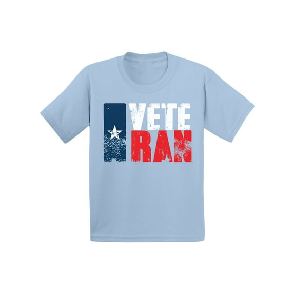 Awkward Styles Veteran Texas Toddler Shirt Made in the USA Texas T shirts for Kids United States of America Pro America Boys Girls Tshirts Texas Flag 4th of July T-shirts for Boys Girls
