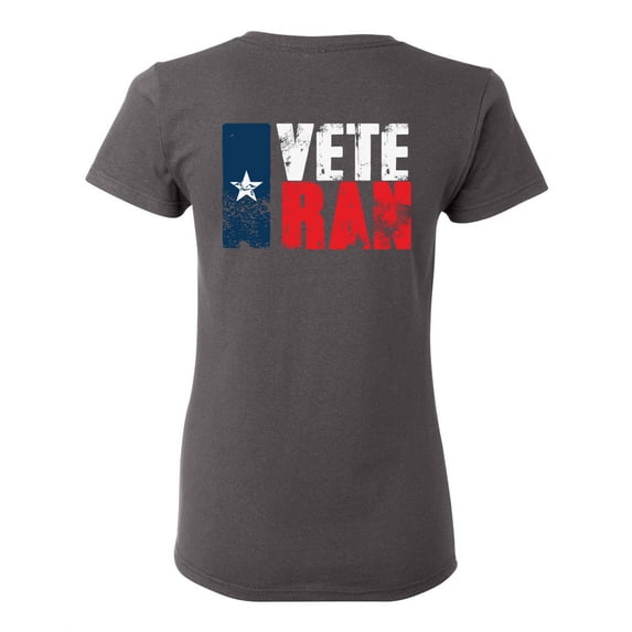 Awkward Styles Veteran Texas Women Shirt Proud American Retro USA T shirt for Women USA Pride 4th of July Women Tshirt Veteran Gifts USA Patriotic Shirt for Women United States Print on the Back Only