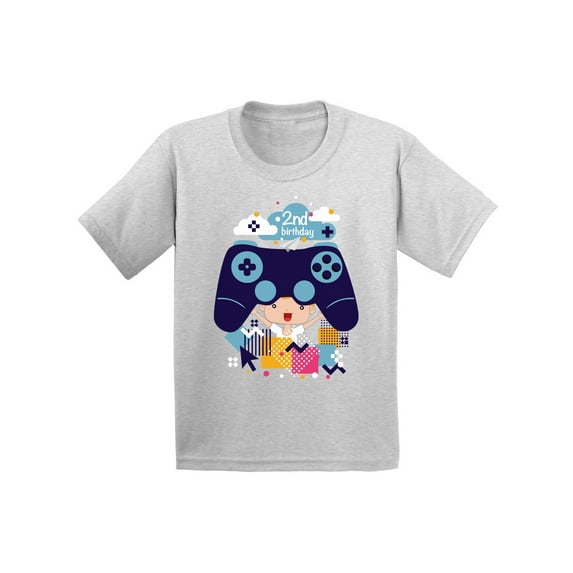 Awkward Styles Video Game Birthday Infant Shirt Gamer Birthday Party 2nd Birthday Party Outfit Video Game Gifts for 2 Year Old Funny Video Game Shirt for Baby 2nd Birthday Party Shirt