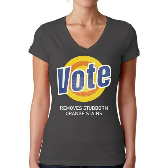 Awkward Styles Vote Shirt Women's Election 2020 Political Theme V-neck T-shirt for Ladies Democracy 2020 USA Shirt Voter T Shirt