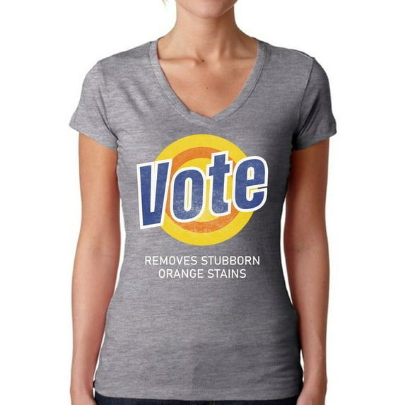 Awkward Styles Vote Shirt Women's Election 2020 Political Theme V-neck T-shirt for Ladies Democracy 2020 USA Shirt Voter T Shirt