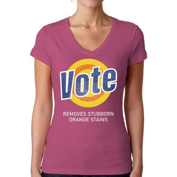 Awkward Styles Vote Shirt Women's Election 2020 Political Theme V-neck T-shirt for Ladies Democracy 2020 USA Shirt Voter T Shirt