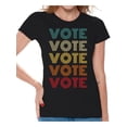 thumbnail image 1 of Awkward Styles Vote Shirt Women's Election 2020 Shirt Color Vote Pattern Political Theme T-shirt for Ladies Democracy 2020 USA Shirt Voter T Shirt, 1 of 4