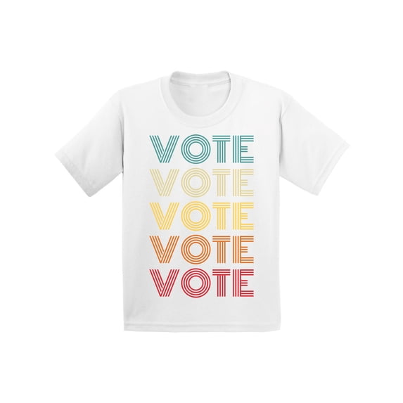 Awkward Styles Vote Shirt Youth Election 2020 Shirt Color Vote Pattern Political Theme T-shirt for Kids Democracy 2020 USA Boys Shirt Voter Girls T Shirt