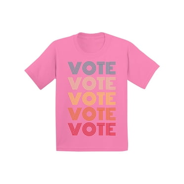 Awkward Styles Vote Shirt Youth Election 2020 Shirt Color Vote Pattern Political Theme T-shirt for Kids Democracy 2020 USA Boys Shirt Voter Girls T Shirt