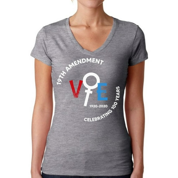 Awkward Styles Vote Shirts for Women 2020 Election USA V-neck T Shirt 19th Amendment Democracy Shirt Voter T Shirt