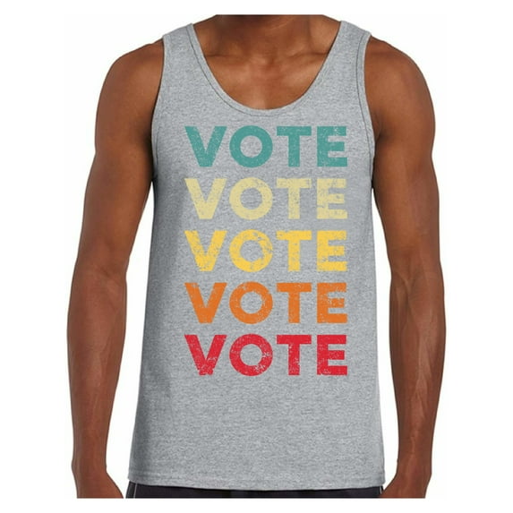 Awkward Styles Vote Tank Top Mens Election 2020 Shirt Color Vote Political Theme Tanks for Men Democracy 2020 USA Shirt Voter Sleeveless T shirt