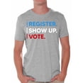 thumbnail image 1 of Awkward Styles Voting Shirts for Men 2020 USA Election T Shirt Register Show Up Vote Democracy Shirt Voter T Shirt, 1 of 4