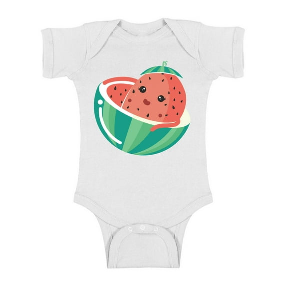 Awkward Styles Watermelon Baby Bodysuit Short Sleeve for Girls Watermelon Baby Clothes Romper for Boys Watermelon Outfit Fruits One Piece Top Berry Romper for Newborn Baby Items Cute Fruits Bodysuit