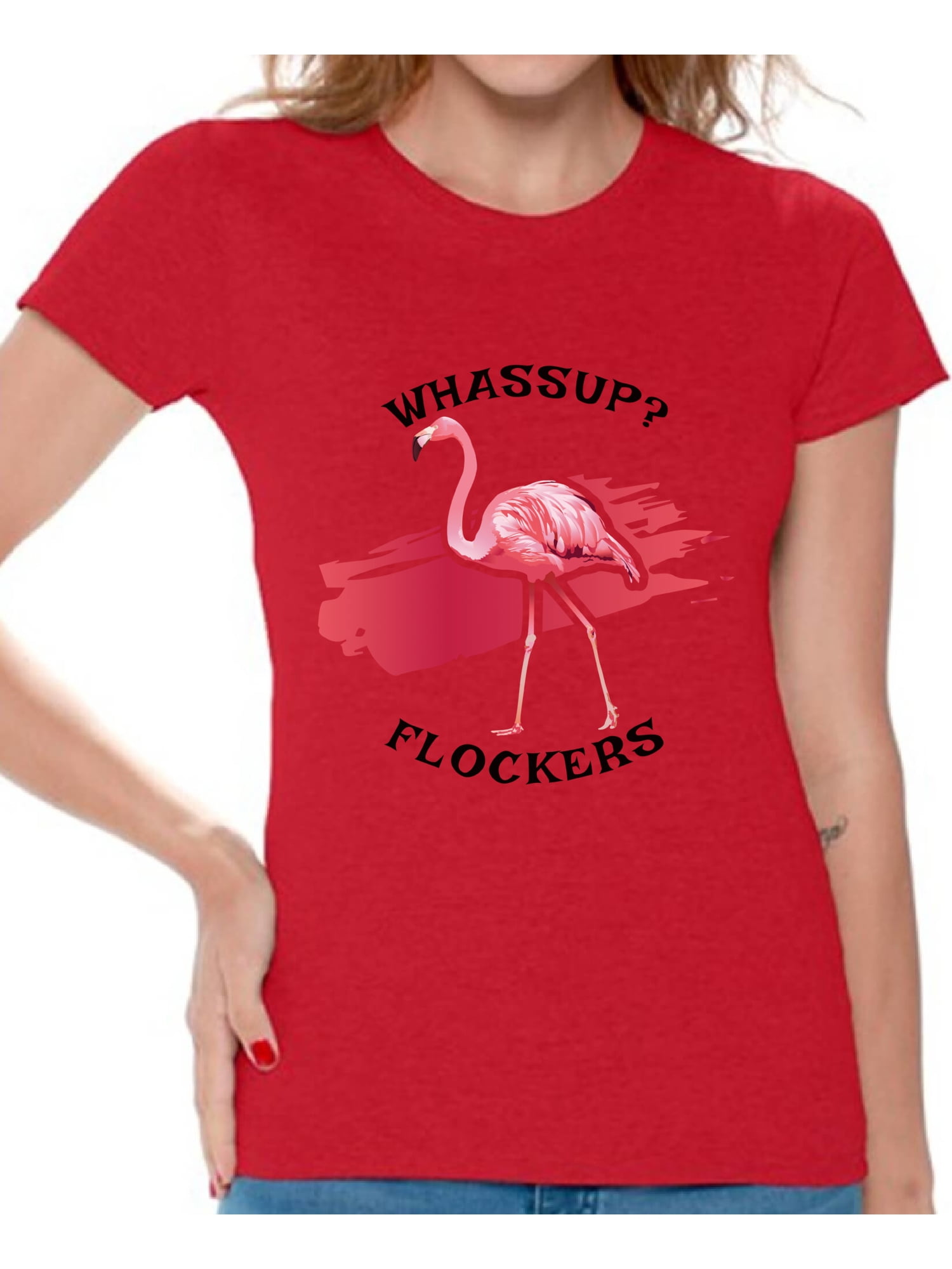 Womens Whassup Flockers Pink Flamingo T Shirt Flamingo Lover Gift Womens Whassup Flockers Pink Flamingo T Shirt Flamingo Lover Gift