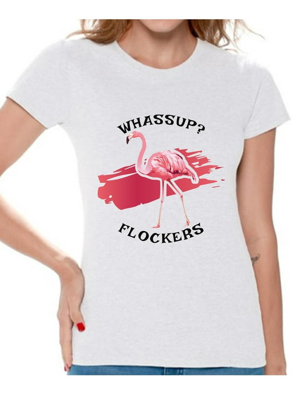 Pink Flamingo Shirt Ladies