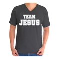 thumbnail image 1 of Awkward Styles White Clothes for Men Team Jesus V neck Shirt for Men Christian Shirts Christian Team Jesus T-Shirt Christ Tshirt for Men Christian Gifts Jesus Shirts Jesus Clothing Collection for Men, 1 of 4