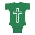 thumbnail image 1 of Awkward Styles White Cross Baby Bodysuit Short Sleeve Tops for Newborn Baby Christian Cross Clothes for Baby Boys Christian Bodysuits for Baby Girls Jesus Clothing for Baby Kids Cross One Piece, 1 of 4