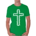 thumbnail image 1 of Awkward Styles White Cross Shirt for Men Christian Mens Shirts Christian Cross Clothes for Men Jesus Christ is the Lord Christian Cross Birthday Gifts Jesus Shirts Jesus Clothing Cross Mens Shirt, 1 of 4