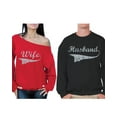 thumbnail image 1 of Awkward Styles Wife and Husband Couple Sweatshirts Matching Wife and Husband Sweaters for Couples Valentine's Day Gifts Husband Sweater Vintage Wife Off the Shoulder Sweatshirt Anniversary Gifts, 1 of 5