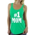 thumbnail image 1 of Awkward Styles Women's #1 Mom Graphic Racerback Tank Tops for Best Mom In The World, 1 of 4