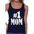 thumbnail image 1 of Awkward Styles Women's #1 Mom Graphic Tank Tops for Best Mom In The World, 1 of 4