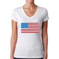 thumbnail image 1 of Awkward Styles Women's American Flag V-neck T-shirt USA Flag Patriotic, 1 of 4
