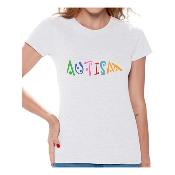 Awkward Styles Women's Autism Autistic Support Graphic T-shirt Tops for Autism Awareness