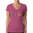 thumbnail image 1 of Awkward Styles Women's Autism Autistic Support V-neck T-shirt for Autism Awareness, 1 of 4