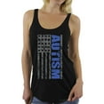 thumbnail image 1 of Awkward Styles Women's Autism Awareness American Flag Graphic Racerback Tank Tops, 1 of 4