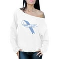 thumbnail image 1 of Awkward Styles Women's Autism Awareness Blue Ribbon Graphic Off Shoulder Tops Oversized Sweatshirt Autistic Support, 1 of 4