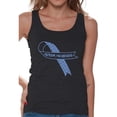 thumbnail image 1 of Awkward Styles Women's Autism Awareness Blue Ribbon Graphic Tank Tops Autistic Support, 1 of 4
