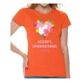 thumbnail image 1 of Awkward Styles Women's Autism Awareness T shirt Accept Understand Love Autism Shirt Women Autism Awareness Shirts Women's Autism T Shirt Autism Awareness Gifts for Her Autistic Pride Gifts, 1 of 4