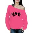 thumbnail image 1 of Awkward Styles Women's Badminton MOM Graphic Off Shoulder Tops Oversized Sweatshirt Black Badminton Bird Mother's Day Gift, 1 of 4