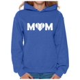 thumbnail image 1 of Awkward Styles Women's Baseball Mom Heart Graphic Hoodie Tops White Heart Mother's Day Gift, 1 of 4