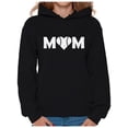 thumbnail image 1 of Awkward Styles Women's Baseball Mom Heart Graphic Hoodie Tops White Heart Mother's Day Gift, 1 of 4