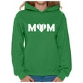 thumbnail image 1 of Awkward Styles Women's Baseball Mom Heart Graphic Hoodie Tops White Heart Mother's Day Gift, 1 of 4