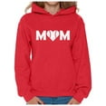 thumbnail image 1 of Awkward Styles Women's Baseball Mom Heart Graphic Hoodie Tops White Heart Mother's Day Gift, 1 of 4