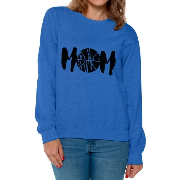 Awkward Styles Women's Basketball MOM Mothering Graphic Sweatshirt Tops Black Mother's Day Gift