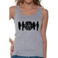 thumbnail image 1 of Awkward Styles Women's Basketball MOM Mothering Graphic Tank Tops Black Mother's Day Gift, 1 of 4