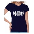 thumbnail image 1 of Awkward Styles Women's Basketball MOM Sport Mom Graphic T-shirt Tops White Mother's Day Gift Idea, 1 of 4