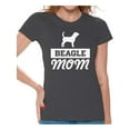 thumbnail image 1 of Awkward Styles Women's Beagle Mom Dog Lover Graphic T-shirt Tops, 1 of 4